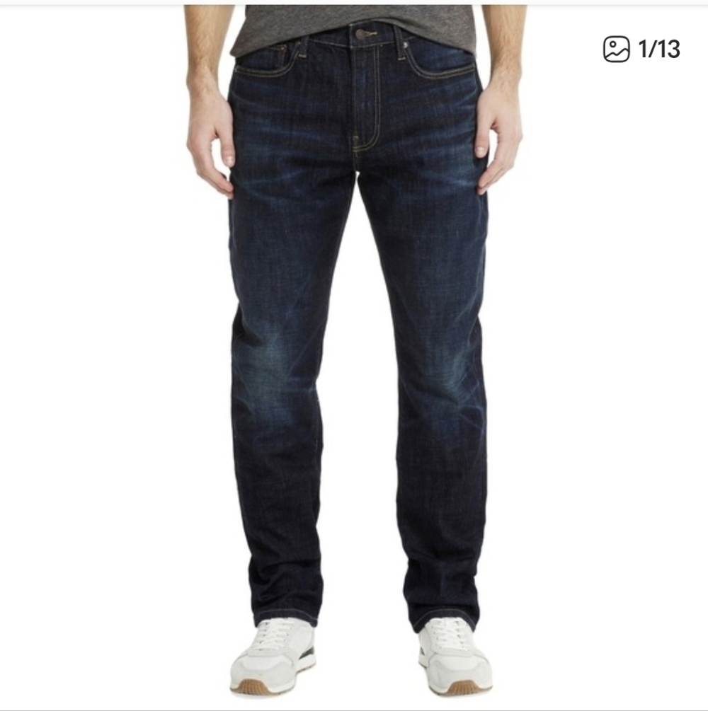 Nwot Lucky Brand Men's Athletic Tapered 411 34x32 Blue Jeans
